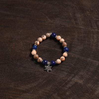 Handcrafted glass stone bracelet 13