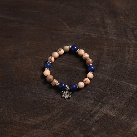 Handcrafted glass stone bracelet 13