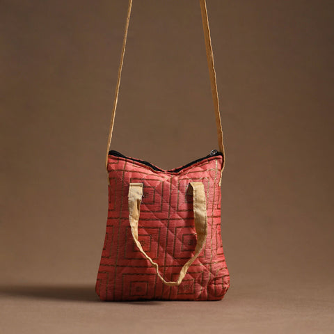  Handcrafted Quilted Silk Sling Bag 04 