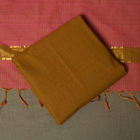Handloom cotton mangalagiri 3pc unstitched dress material