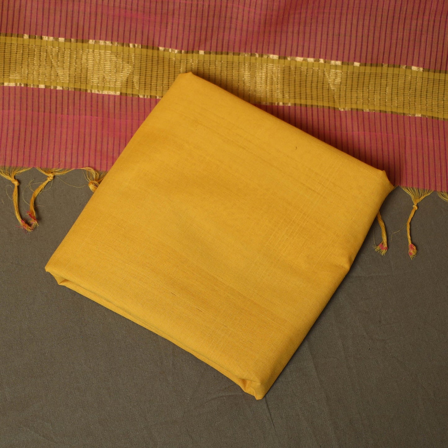 Handloom cotton mangalagiri 3pc unstitched dress material