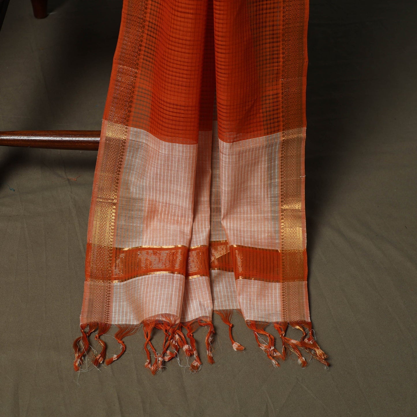 Handloom cotton mangalagiri 3pc unstitched dress material