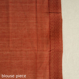 Buy Peach Handloom Cotton Mangalagiri Saree