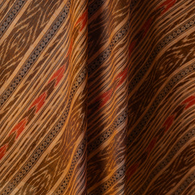 Peach - handloom cotton sambalpuri ikat fabric 28
