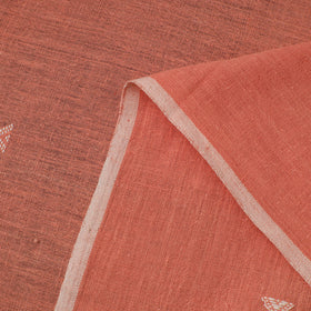 Peach - handloom organic buti kala cotton fabric 02