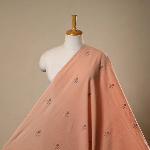 Handloom organic buti kala cotton fabric 09 - handcrafted
