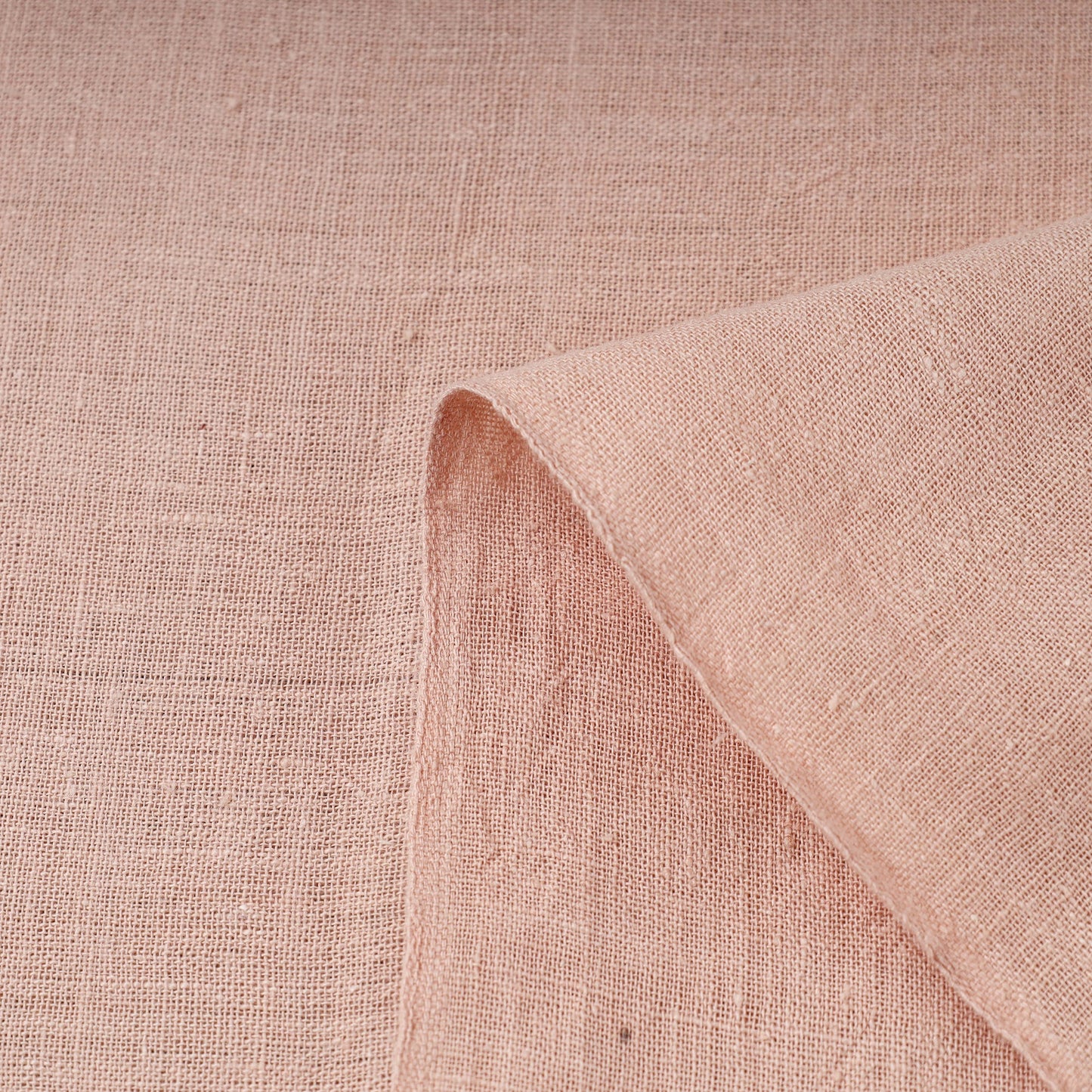 Peach - handloom organic kala cotton fabric 06 - handcrafted
