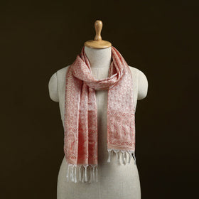 Handloom semi silk jacquard weave banarasi stole