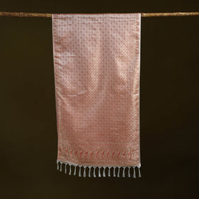 Handloom semi silk jacquard weave banarasi stole