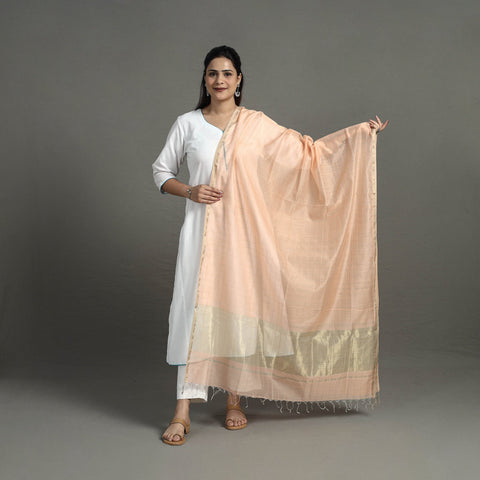 Traditional Maheshwari Dupatta with Zari Work Online