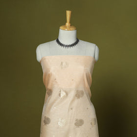 Handloom zari buti chanderi silk 2pc unstitched dress
