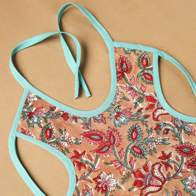 Peach Handmade Cotton Baby Bib