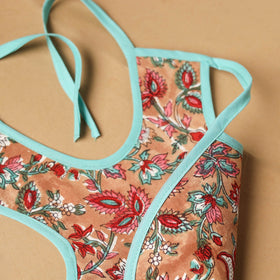 Peach Handmade Cotton Baby Bib