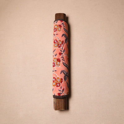 Buy Handmade Cotton Peach Fridge Handle Cover