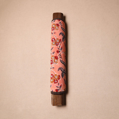 Buy Handmade Cotton Peach Fridge Handle Cover