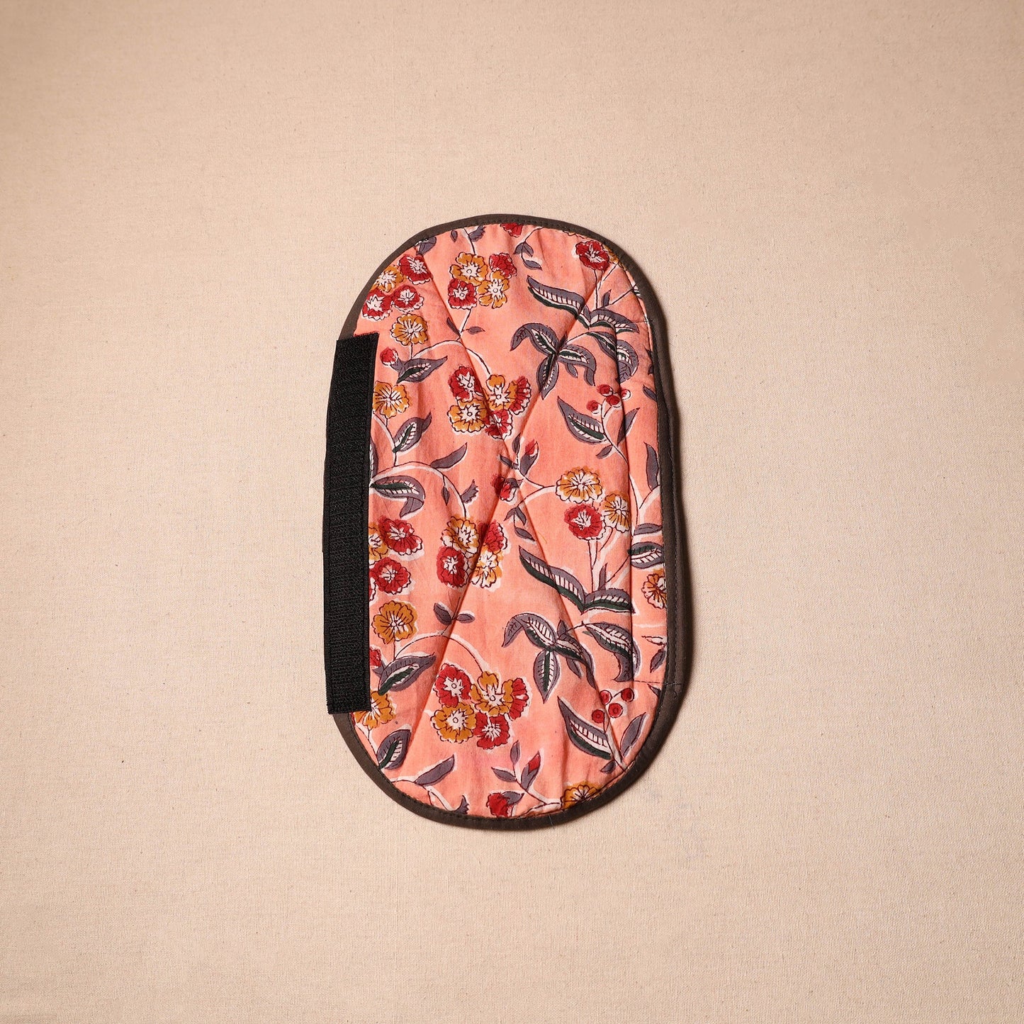 Buy Handmade Cotton Peach Fridge Handle Cover