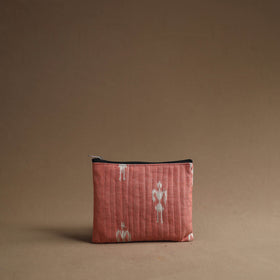 Peach - handmade cotton multipurpose utility pouches (set