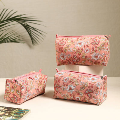 Handmade Cotton Toiletry Bags (Set of 3) 114 