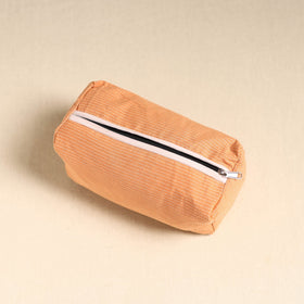  Peach Handmade Cotton Toiletry Pouch 