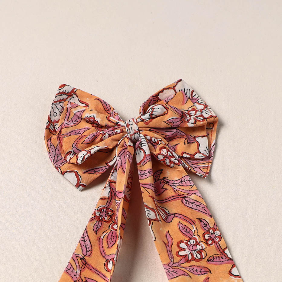 Handmade Fabric Bow Hair Clip