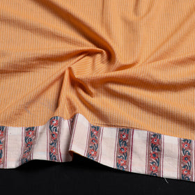 Peach - handmade running stitch plain cotton blouse piece