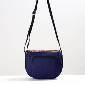  Handpainted Kalamkari Natural Dyed Ghicha Silk Sling Bag 