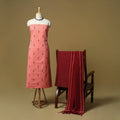 Jacquard cotton 3pc unstitched dress material 07