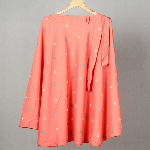 Buy Elegant Peach Jacquard Skirt for Women at iTokri