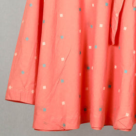 Buy Elegant Peach Jacquard Skirt for Women at iTokri