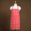  Peach Jacquard Weave Cotton Apron with Pocket