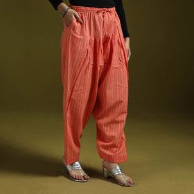 Jacquard weave cotton elasticated salwar 09 - handcrafted