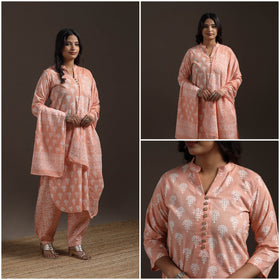 Jaipur hand cotton suit set with dupatta for women 20