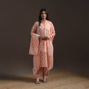 Jaipur hand cotton suit set with dupatta for women 20