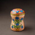 Peach Kavad Handpainted Stainless Steel Multi Utility Canister