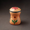 Peach Kavad Handpainted Stainless Steel Multi Utility Canister