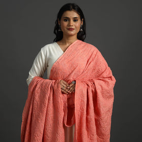  Lucknow Chikankari Hand Embroidery Full Jaal Cotton Dupatta 20 