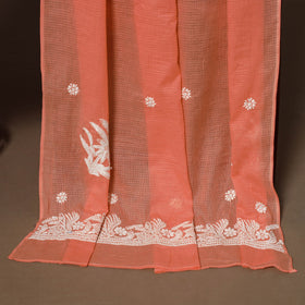 Lucknowi chikankari hand embroidered kota doria cotton 2pc
