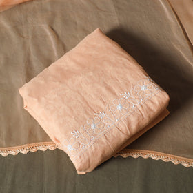 Lucknowi hand embroidered cotton chikankari 3pc unstitched
