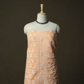 Lucknowi hand embroidered cotton chikankari 3pc unstitched
