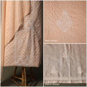 Lucknowi hand embroidered cotton chikankari 3pc unstitched