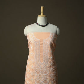 Lucknowi hand embroidered cotton chikankari 3pc unstitched