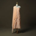 Lucknowi hand embroidered cotton chikankari 3pc unstitched