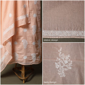 Lucknowi hand embroidered kota doria cotton chikankari 2pc