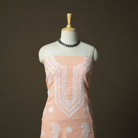 Lucknowi hand embroidered kota doria cotton chikankari 2pc
