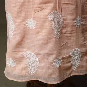 Lucknowi hand embroidered kota doria cotton chikankari 2pc