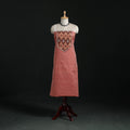 Peach - mangalagiri handloom cotton patchwork unstitched