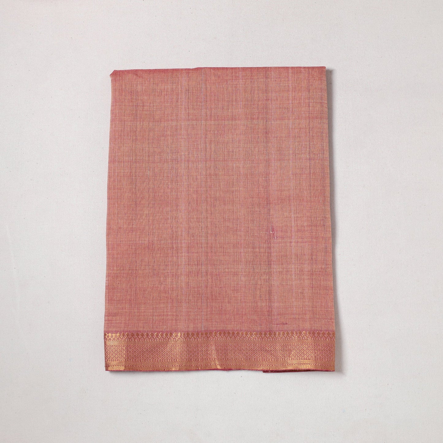 Buy  Mangalagiri Handloom Cotton Zari Border Precut Fabric 13 Online at iTokri.com