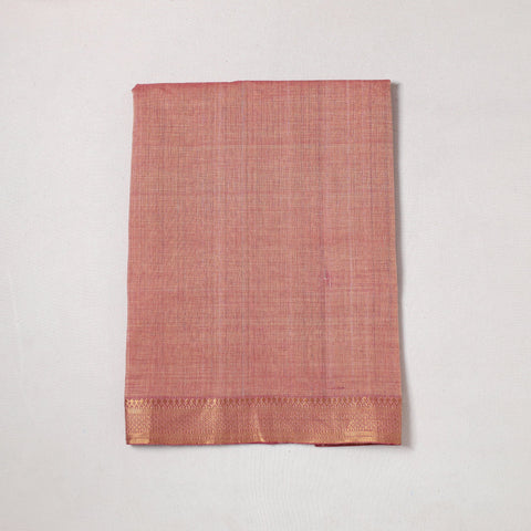 Buy  Mangalagiri Handloom Cotton Zari Border Precut Fabric 13 Online at iTokri.com