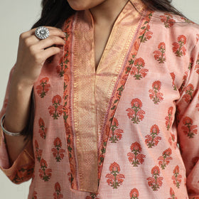 Mangalagiri Kurta with Palazzo & Dupatta Set