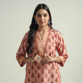 Mangalagiri Kurta with Palazzo & Dupatta Set